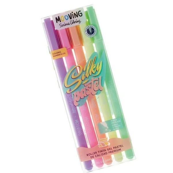 BOLIGRAFO MOOVING GEL PASTEL EST.C5 VCOL.SURT. E12C144